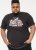D555 LORNE Motor Bike Splatter Printed Crew Neck T-Shirt Washed Black - T-shirts - T-shirts Homem Tamanhos Grandes