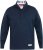 D555 SWANN Quarter Neck Sweatshirt With Quilted Top Panel Navy - Sweatshirts & hoodies - Sweatshirt & Camisolas com Capuz tamanhos grandes