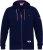 D555 IRVIN Full Zip Jacquard Hoody With Chest Embroidery Navy - Sweatshirts & Hoodies - Sweatshirt & Camisolas com Capuz tamanhos grandes