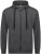 Adamo Athen Hoodie with Zipper Charcoal - Sweatshirts & hoodies - Sweatshirt & Camisolas com Capuz tamanhos grandes