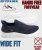 D555 Blyth 2 Kingsize Hands Free Shoes With Knitted Top Navy - Calçado de homem 40-52 - 