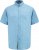 D555 Falmouth 1 Linen Mix Short Sleeve Shirt With Button Down Blue - Camisas - Camisas Homem Tamanhos Grandes