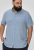D555 Falmouth 1 Linen Mix Short Sleeve Shirt With Button Down Blue - Camisas - Camisas Homem Tamanhos Grandes