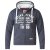 D555 Vadal Full Zip Hoodie Charcoal - Sweatshirts & hoodies - Sweatshirt & Camisolas com Capuz tamanhos grandes