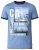 D555 Howie Fine Stripe T-shirt Blue - T-shirts - T-shirts Homem Tamanhos Grandes