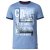 D555 Howie Fine Stripe T-shirt Blue - T-shirts - T-shirts Homem Tamanhos Grandes