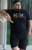 D555 Leamington Tiger Eyes Printed Crew Neck T-shirt Black - T-shirts - T-shirts Homem Tamanhos Grandes