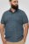 D555 Woolwich AOP Polo Shirt With Ribbed Collar Blue - Pólos - Pólos Tamanhos Grandes Homem