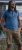 D555 Woolwich AOP Polo Shirt With Ribbed Collar Blue - Pólos - Pólos Tamanhos Grandes Homem