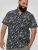 D555 Worthing Surf AOP Short Sleeve Button Down Collar Shirt Navy - Camisas - Camisas Homem Tamanhos Grandes