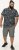 D555 Worthing Surf AOP Short Sleeve Button Down Collar Shirt Navy - Camisas - Camisas Homem Tamanhos Grandes