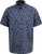 D555 Kettering Hawaiian Leaf AOP Short Sleeve Button Down Collar Shirt Denim - Camisas - Camisas Homem Tamanhos Grandes