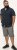 D555 Pontefract Jacquard Linen Mix Short Sleeve Shirt With Button Down Navy - Camisas - Camisas Homem Tamanhos Grandes