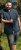 D555 Pontefract Jacquard Linen Mix Short Sleeve Shirt With Button Down Navy - Camisas - Camisas Homem Tamanhos Grandes