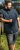D555 Pontefract Jacquard Linen Mix Short Sleeve Shirt With Button Down Navy - Camisas - Camisas Homem Tamanhos Grandes