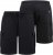 D555 Wigan 2 Elasticated Waist Fleece Cargo Shorts Black - Calças & calções de fato de treino - Calças de Fato de Treino Tamanhos Grandes 