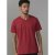 D555 Signature V-neck T-shirt Red - T-shirts - T-shirts Homem Tamanhos Grandes