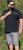 D555 Stafford Cut And Sew Embroidery Stripe Short Sleeve Polo Black - Pólos - Pólos Tamanhos Grandes Homem