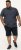D555 Uttoxeter AOP Leaf Print Short Sleeve Polo Denim - Pólos - Pólos Tamanhos Grandes Homem