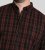 D555 Horsham Long Sleeve Shirt with Chest Pocket Burgundy/Black Check - Camisas - Camisas Homem Tamanhos Grandes