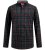 D555 Horsham Long Sleeve Shirt with Chest Pocket Burgundy/Black Check - Camisas - Camisas Homem Tamanhos Grandes