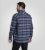 D555 Shrewsbury Long Sleeve with Chest Pocket Blue/Navy Check - Camisas - Camisas Homem Tamanhos Grandes