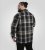 D555 Falkirk Long Sleeve Heavy Shacket Overshirt Black/Grey - Camisas - Camisas Homem Tamanhos Grandes