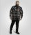 D555 Falkirk Long Sleeve Heavy Shacket Overshirt Black/Grey - Camisas - Camisas Homem Tamanhos Grandes