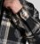 D555 Falkirk Long Sleeve Heavy Shacket Overshirt Black/Grey - Camisas - Camisas Homem Tamanhos Grandes