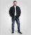 D555 Cleveley Long Sleeve Heavy Shacket Overshirt Navy - Camisas - Camisas Homem Tamanhos Grandes