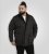 D555 Harborough Quilted Jacket with Corduroy Collar Black - Casacos - Casacos Homem Tamanhos Grandes