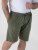 D555 Mitchell 1 Calções Stretch com Cintura Elástica Khaki - Calças & calções de fato de treino - Calças de Fato de Treino Tamanhos Grandes 