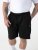 D555 Robinson 1 Calções Fleece Cargo com Cintura Elástica Preto - Calças & calções de fato de treino - Calças de Fato de Treino Tamanhos Grandes 