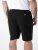 D555 Robinson 1 Calções Fleece Cargo com Cintura Elástica Preto - Calças & calções de fato de treino - Calças de Fato de Treino Tamanhos Grandes 