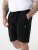 D555 Robinson 1 Calções Fleece Cargo com Cintura Elástica Preto - Calças & calções de fato de treino - Calças de Fato de Treino Tamanhos Grandes 