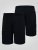 D555 Thomas Calções Stretch com Cintura Elástica Preto - Calções - Calções Homem Tamanhos Grandes