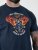 D555 Hockney T-shirt com Estampa de Motociclo Azul-Marinho - T-shirts - T-shirts Homem Tamanhos Grandes
