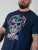 D555 Linton T-shirt com Estampa de Caveira Multicolorida Azul-Marinho - T-shirts - T-shirts Homem Tamanhos Grandes