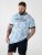D555 Shoreham AO T-shirt com Estampa Venice Beach Azul - T-shirts - T-shirts Homem Tamanhos Grandes