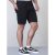 D555 Jude Stretch Denim Shorts Black - Calções - Calções Homem Tamanhos Grandes