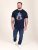 D555 Slater T-shirt estampada Azul-marinho - T-shirts - T-shirts Homem Tamanhos Grandes