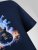 D555 Slater T-shirt estampada Azul-marinho - T-shirts - T-shirts Homem Tamanhos Grandes