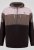 D555 Fitzgerald Zip Through Hoody With Cut & Sew Panels Preto - Sweatshirts & hoodies - Sweatshirt & Camisolas com Capuz tamanhos grandes