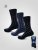 D555 Harold 3 Extra Wide Comfort Fit Socks 3-pack Navy/Denim - Roupa Interior & natação - Roupa interior Homem Tamanhos Grandes
