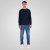Double Outfitters MTOP-1141 Sweatshirt Azul-marinho - Sweatshirts & hoodies - Sweatshirt & Camisolas com Capuz tamanhos grandes
