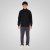 Double Outfitters MTOP-1158 Casaco de moletom com fecho Preto - Sweatshirts & hoodies - Sweatshirt & Camisolas com Capuz tamanhos grandes