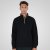 Double Outfitters MTOP-1163 Sweatshirt com meio fecho Preto - Sweatshirts & hoodies - Sweatshirt & Camisolas com Capuz tamanhos grandes