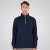 Double Outfitters MTOP-1163 Sweatshirt com meio fecho Azul-marinho - Sweatshirts & hoodies - Sweatshirt & Camisolas com Capuz tamanhos grandes