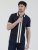 Mish Mash Belgrade Zip Through Polo Navy - Pólos - Pólos Tamanhos Grandes Homem