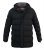 D555 Grove Quilted Parka Jacket Black - Casacos - Casacos Homem Tamanhos Grandes